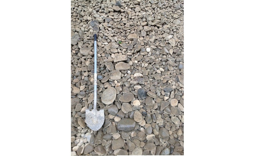 Shovel and Rocks