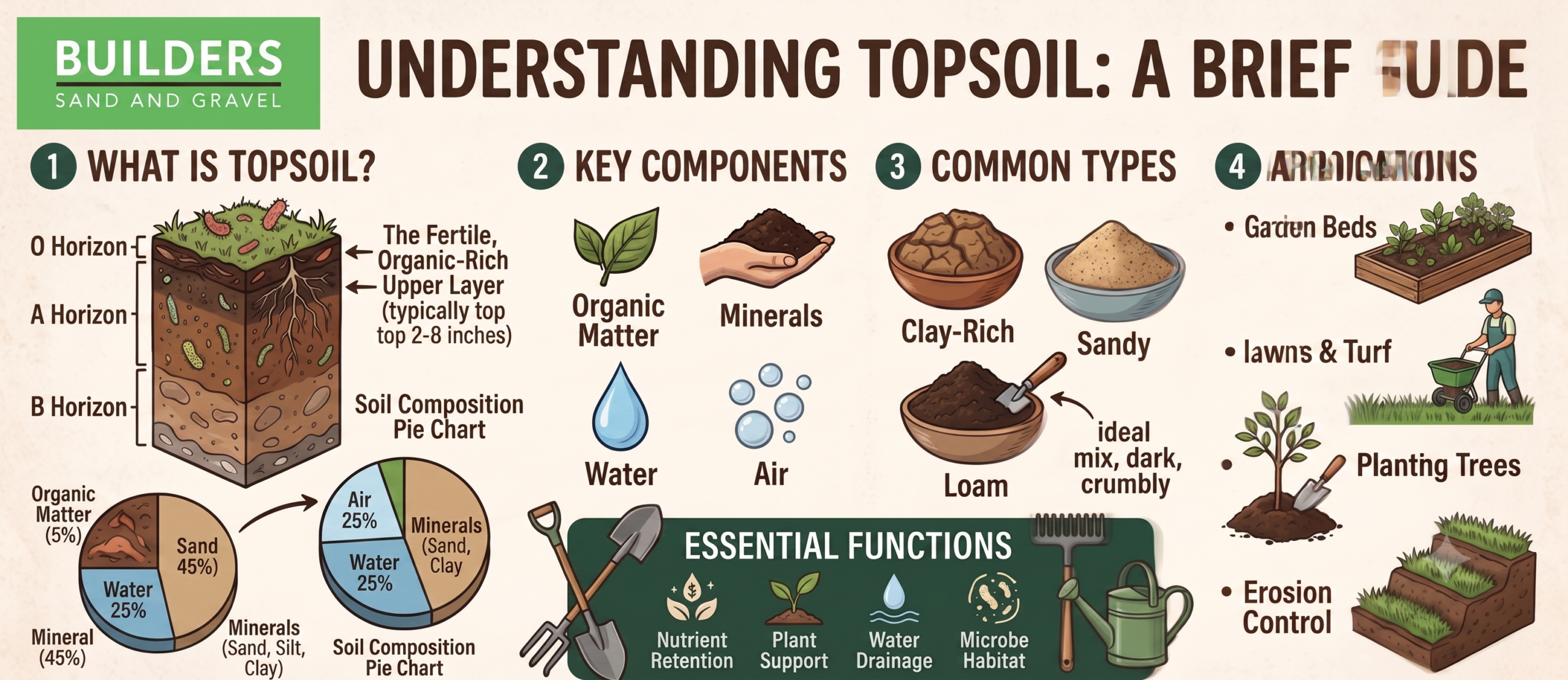 Understanding topsoil: a brief guide to types and composition